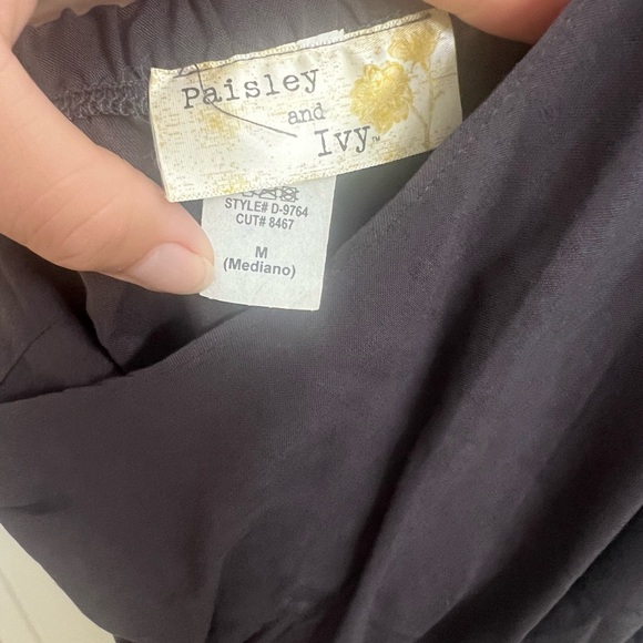 Paisley and Ivy size medium one shoulder dress. Grey. - Picture 3 of 3